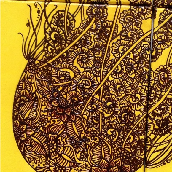 Jellyfish Acrylic Henna Painting, Mixed media - Picture 4 of 8